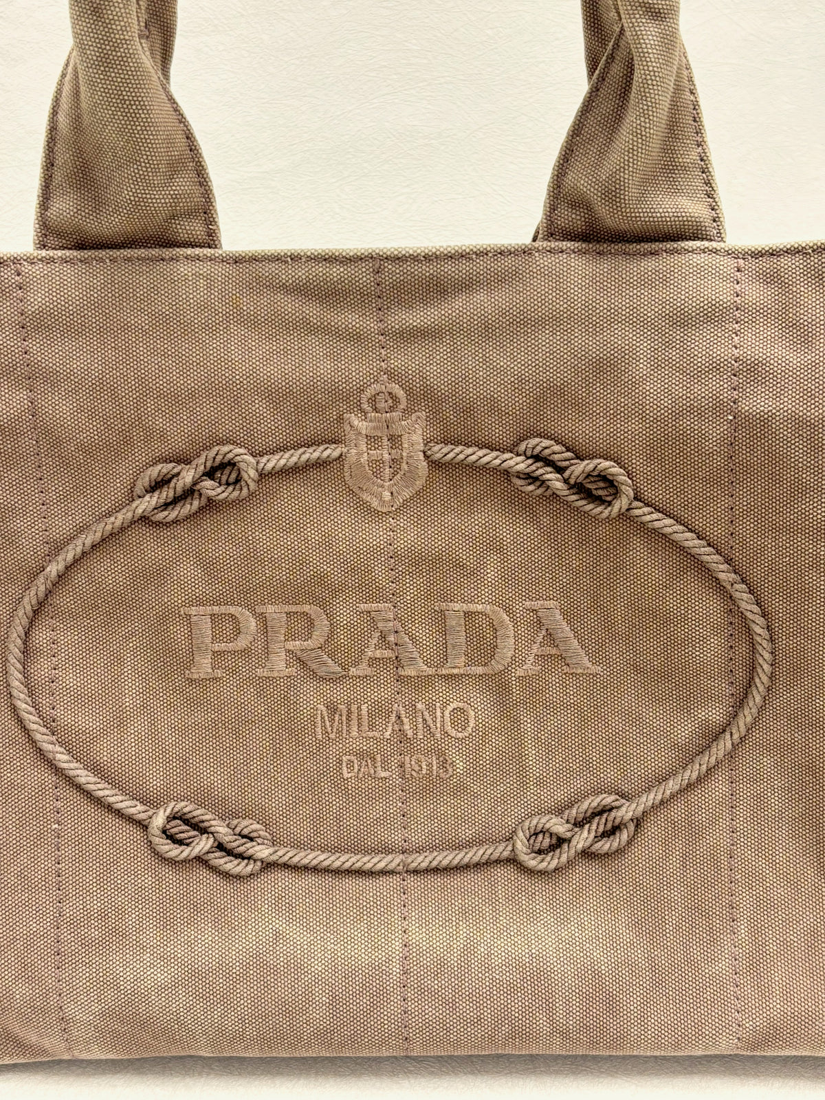 PRADA Sac cabas Canapa