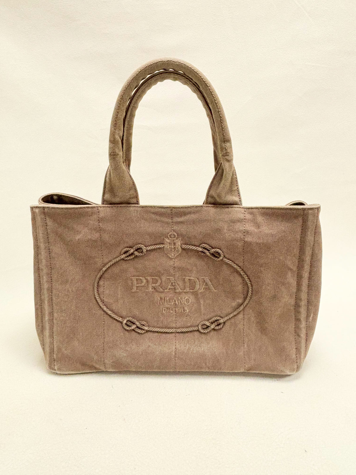 PRADA Sac cabas Canapa