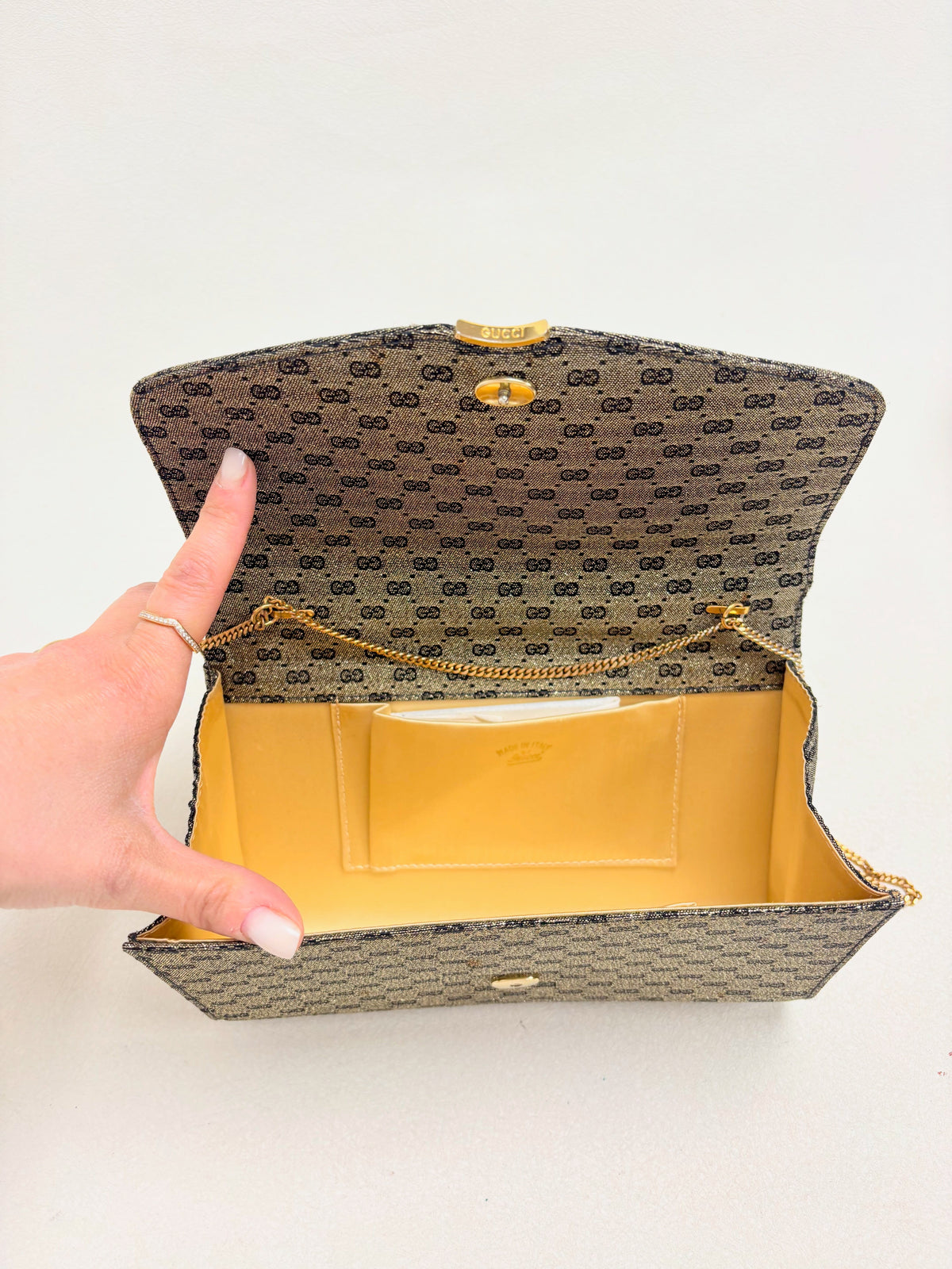 GUCCI Sac Minaudière Lamé