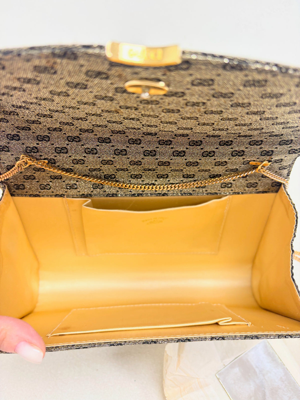 GUCCI Sac Minaudière Lamé