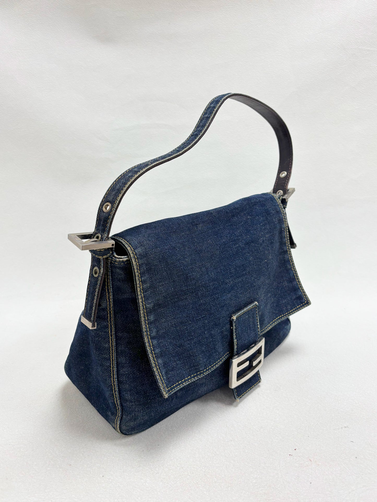FENDI Sac Mamma Baguette Denim