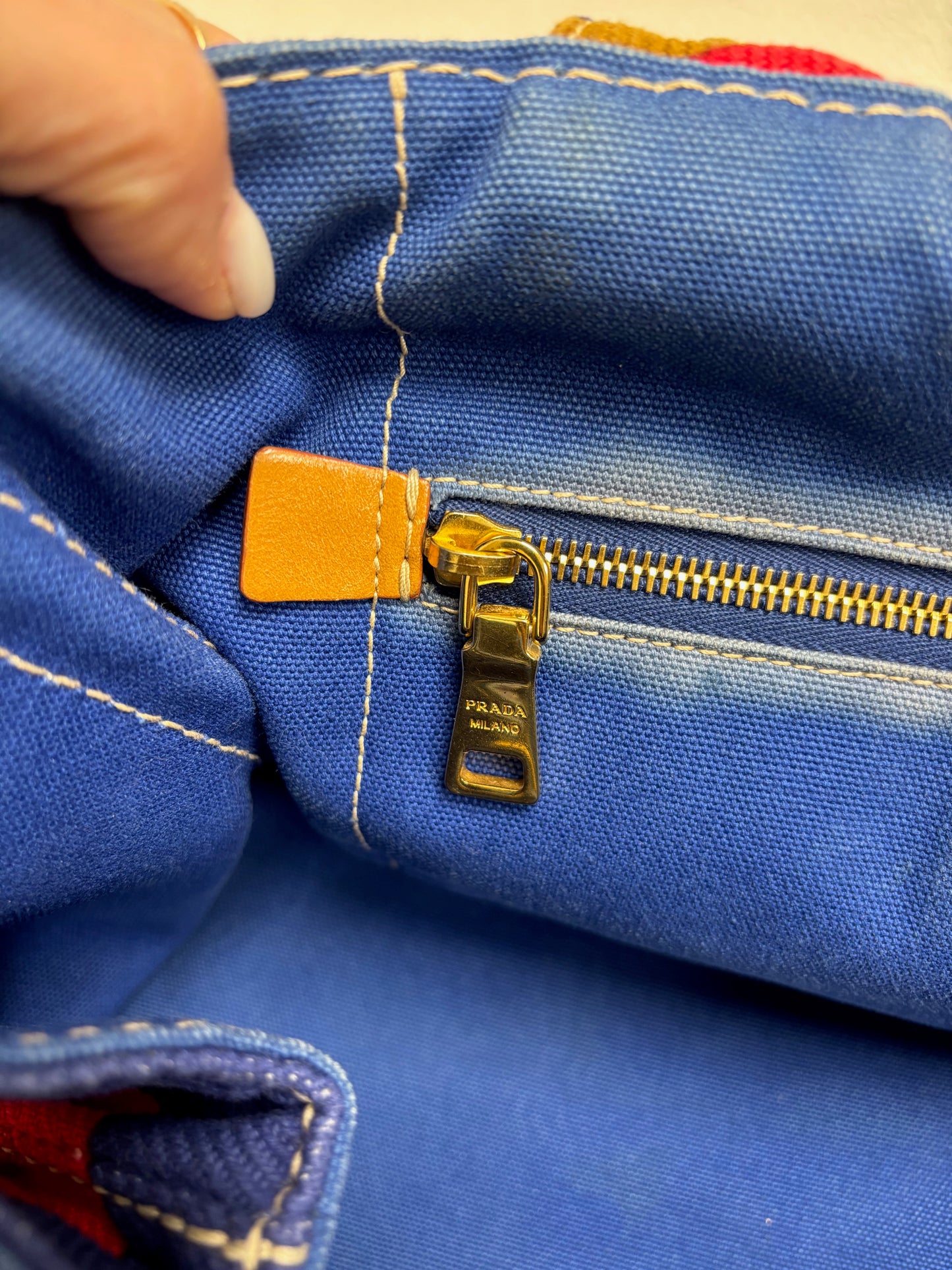 PRADA Sac Cabas Canapa GM