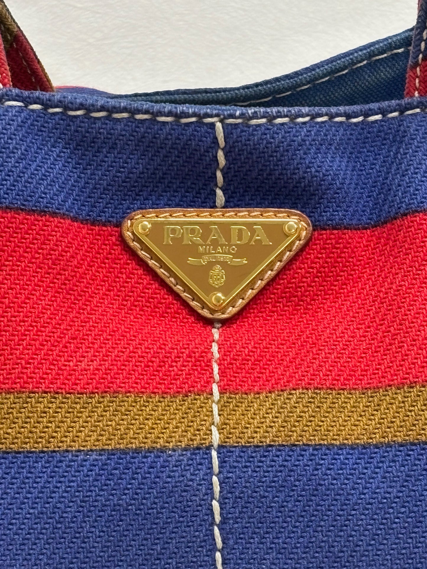 PRADA Sac Cabas Canapa GM