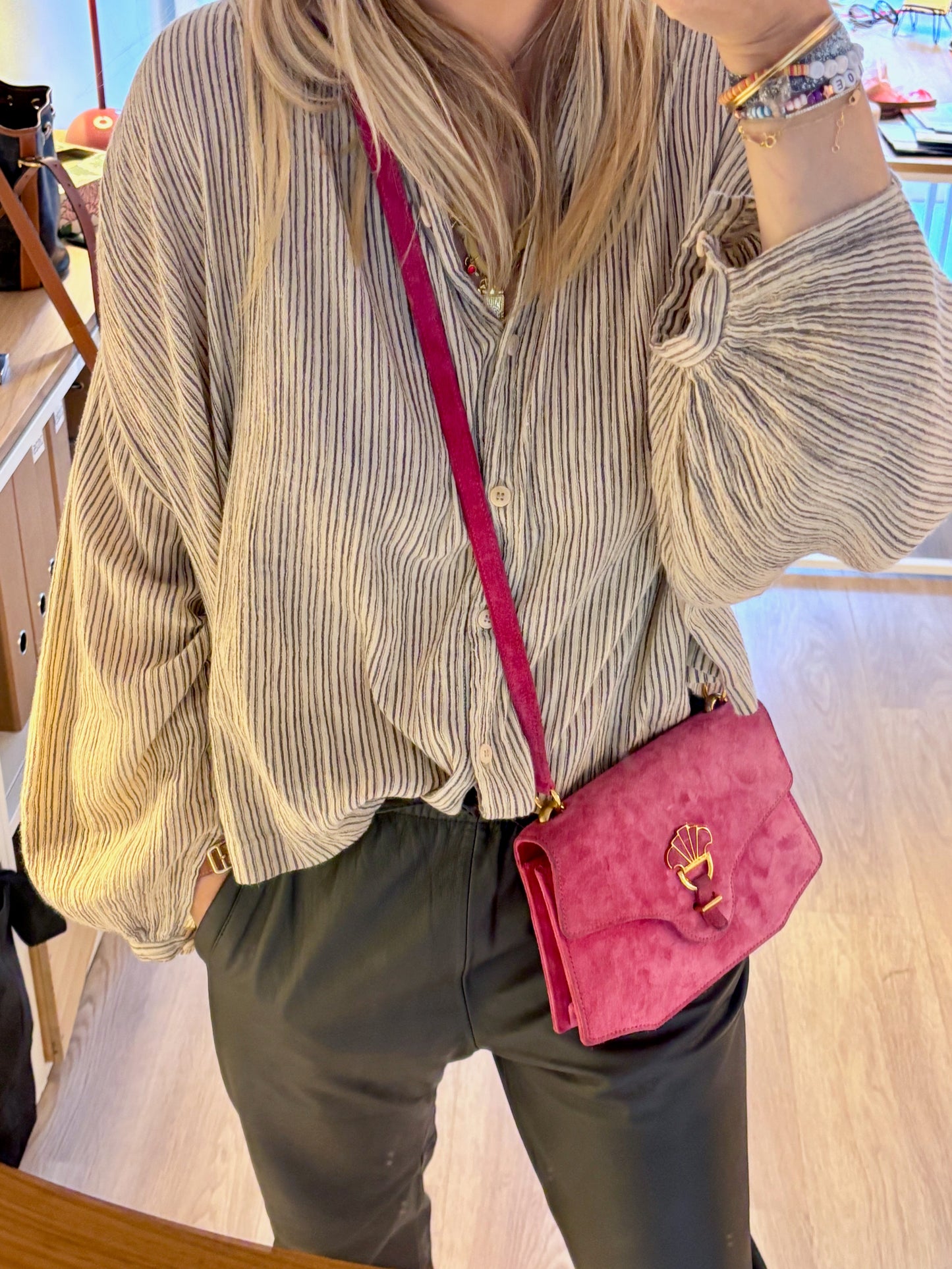 HERMES Sac Sandrine Veau Doblis