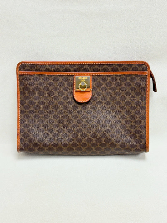 CÉLINE Leather clutch