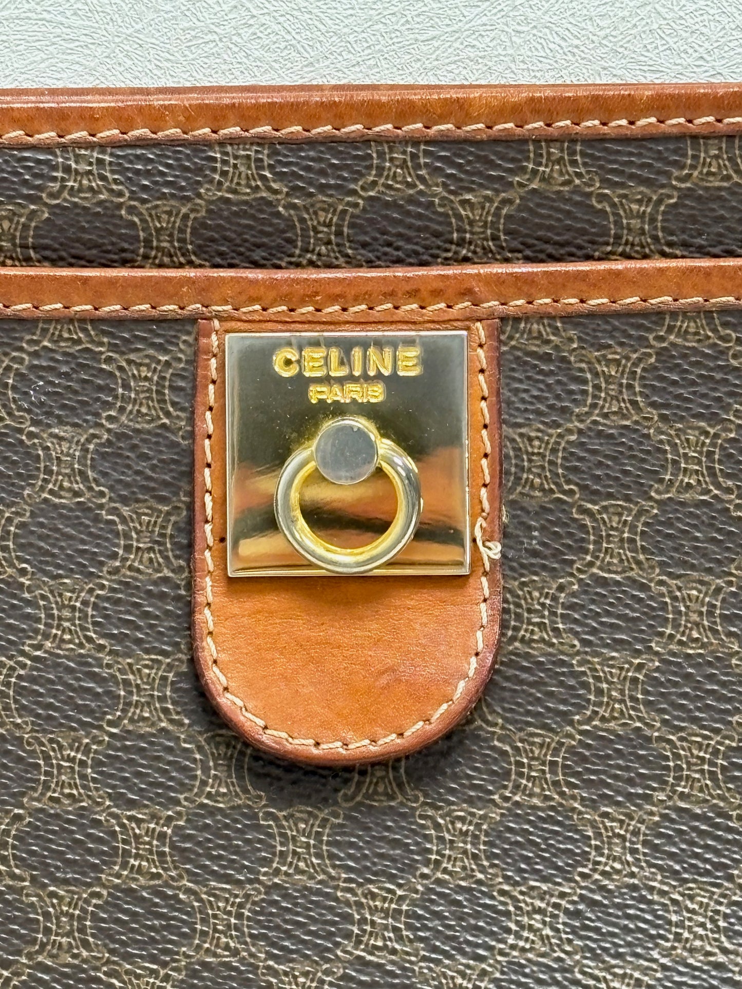 CÉLINE Pochette cuir
