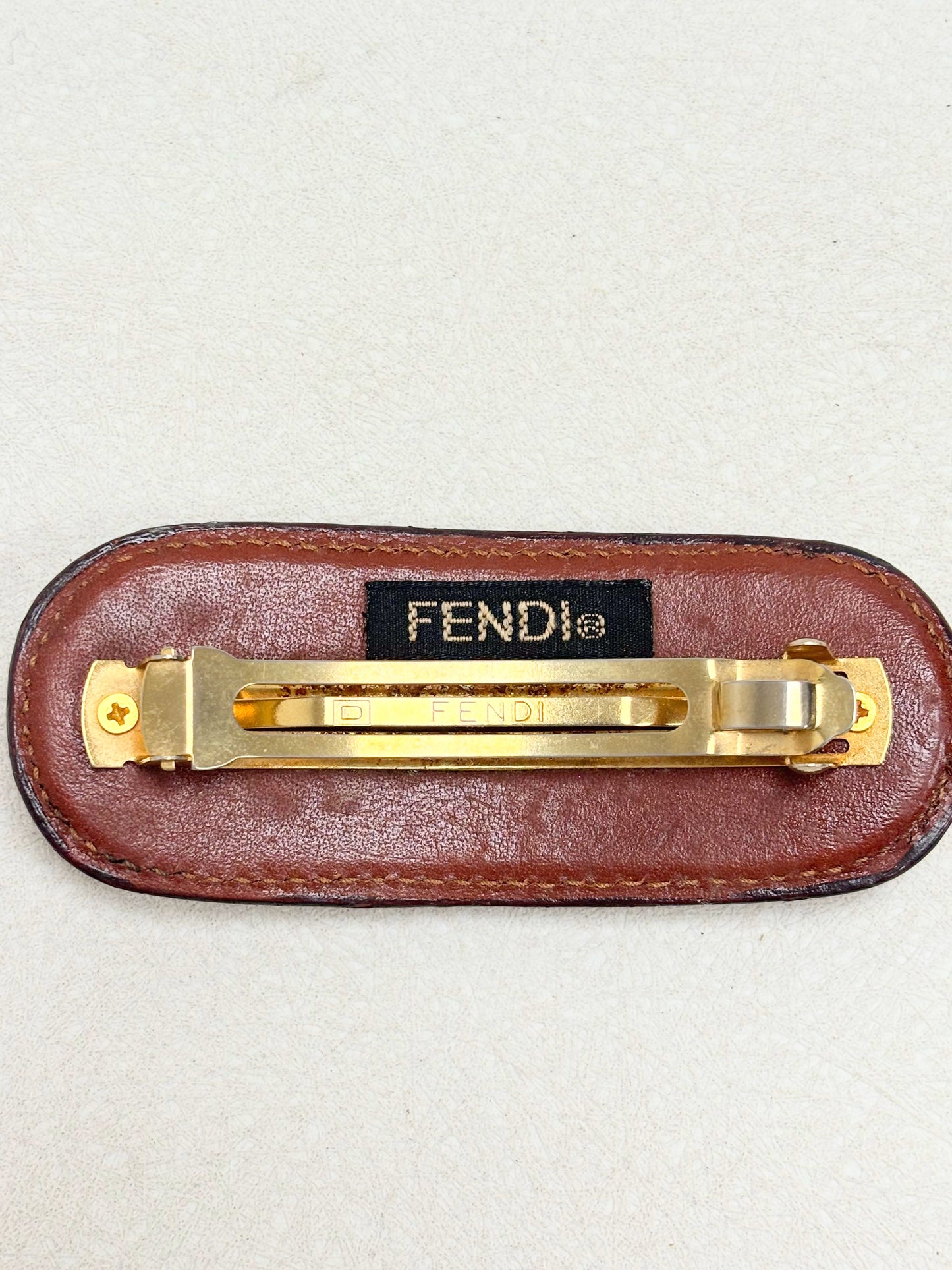 FENDI Barrette Cuir