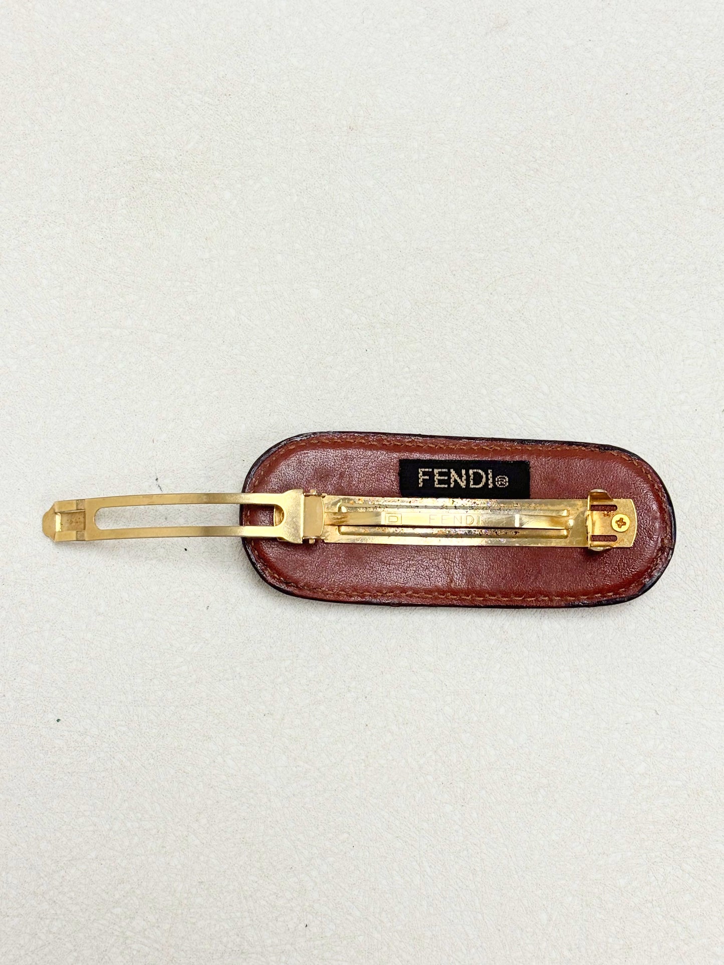 FENDI Barrette Cuir