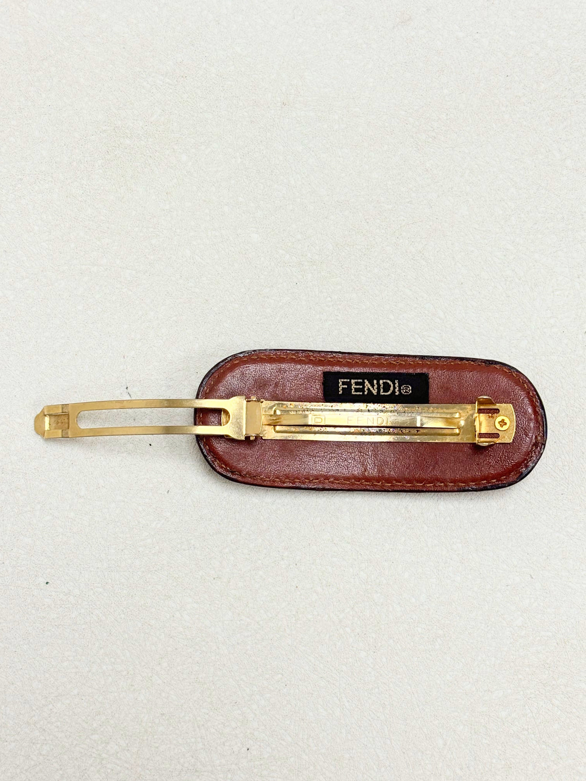 FENDI Barrette Cuir