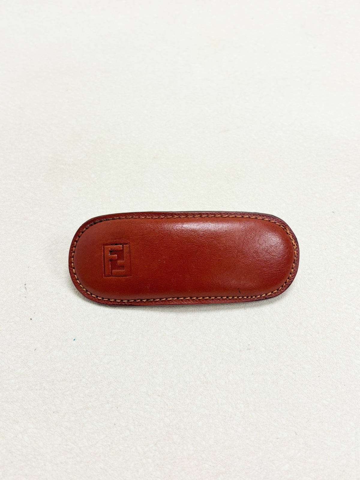 FENDI Barrette Cuir