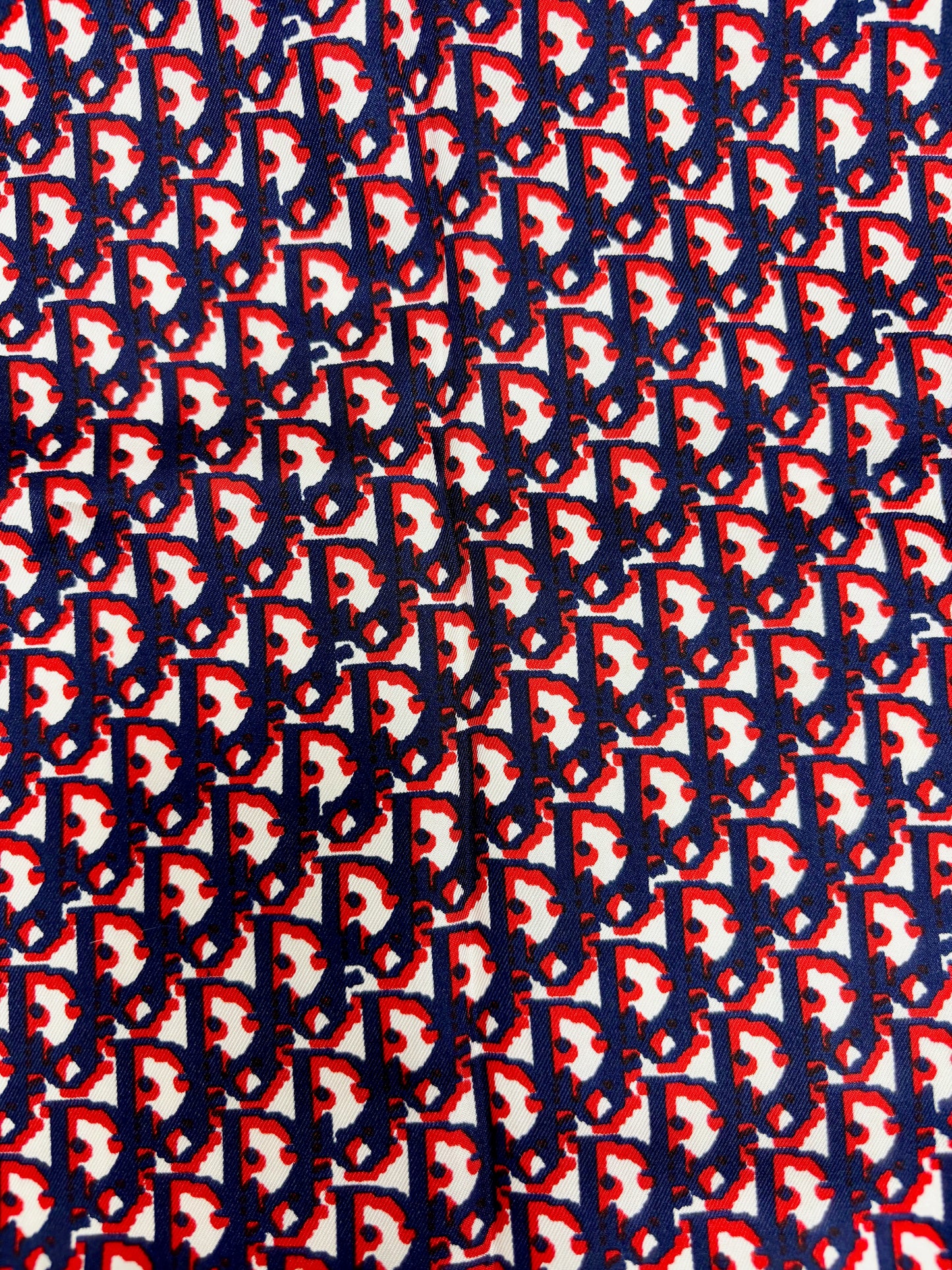 DIOR Foulard Carré Oblique en soie