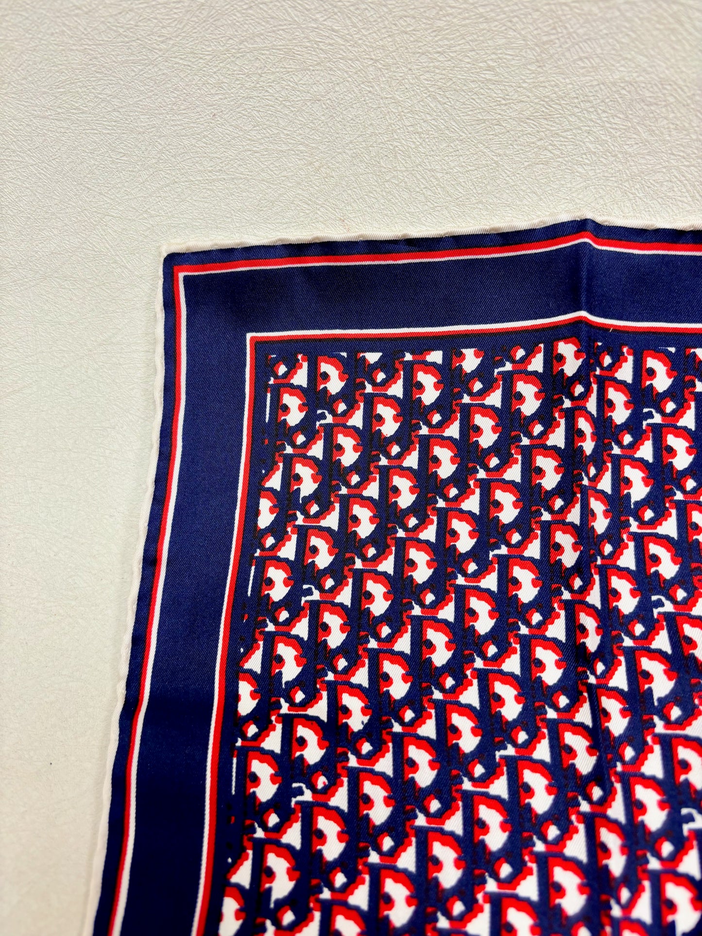 DIOR Foulard Carré Oblique en soie