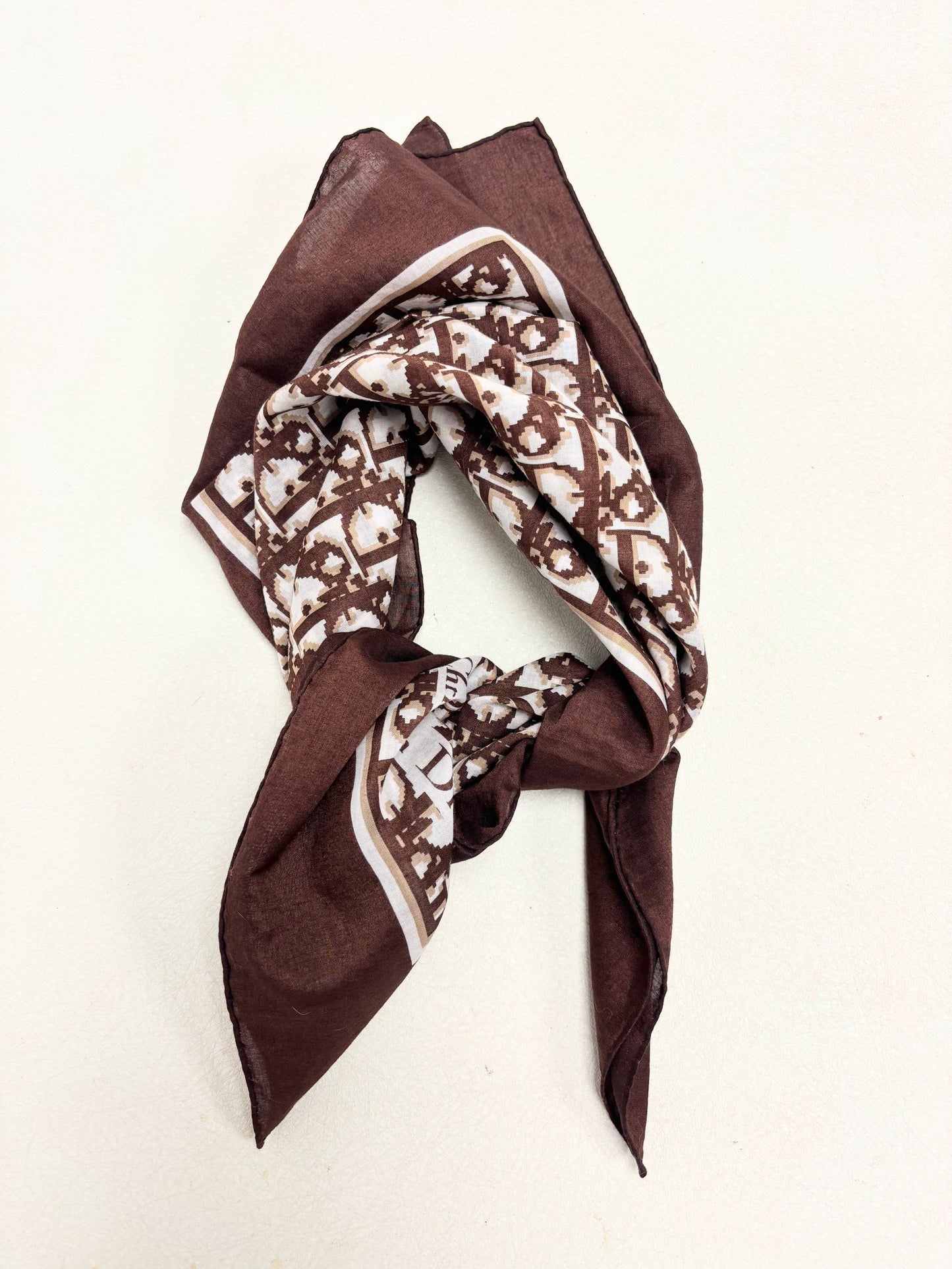 DIOR Foulard Carré Oblique en Coton