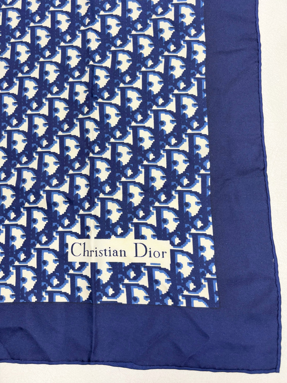 DIOR Foulard Carré Oblique en soie