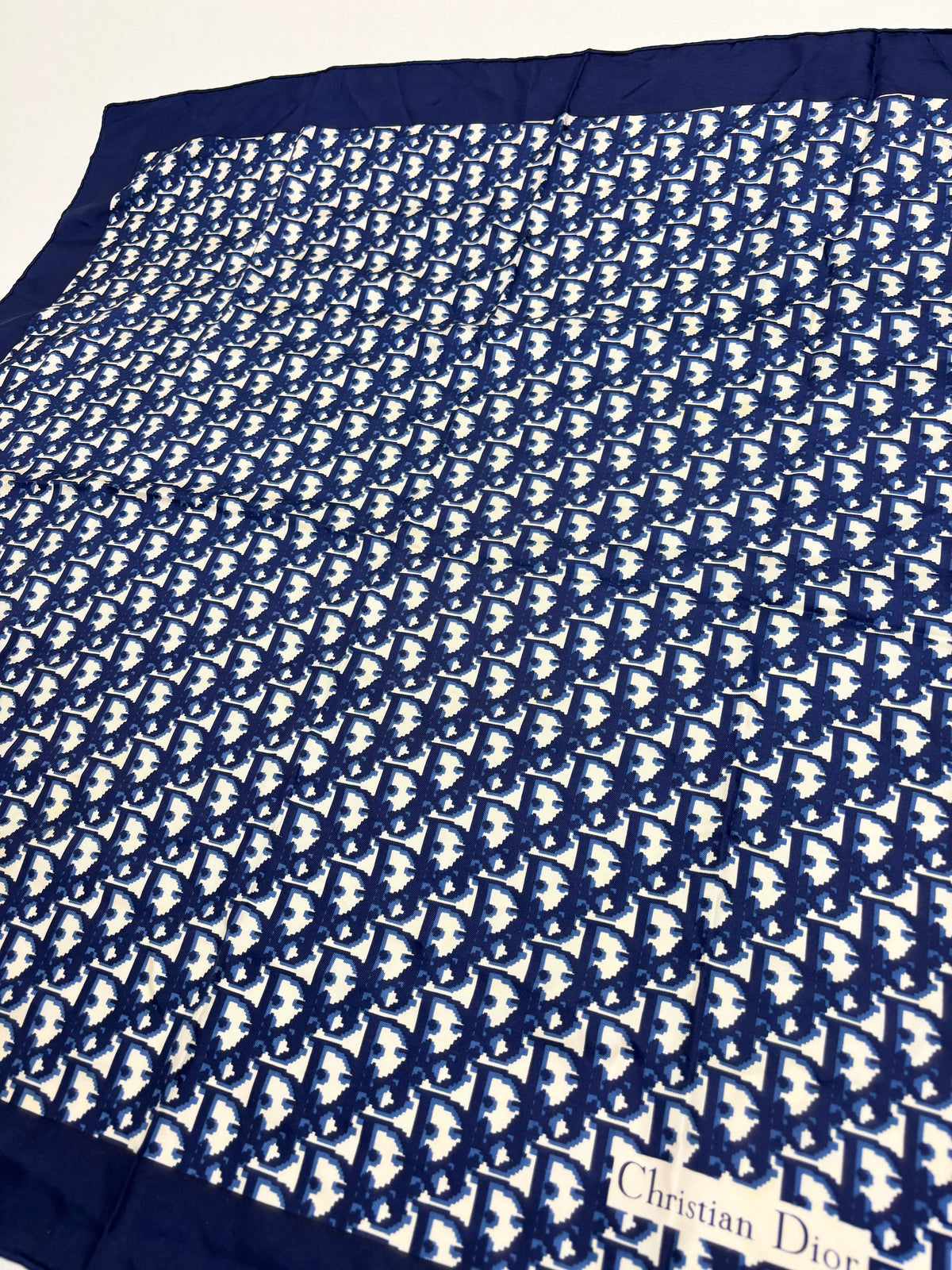 DIOR Foulard Carré Oblique en soie