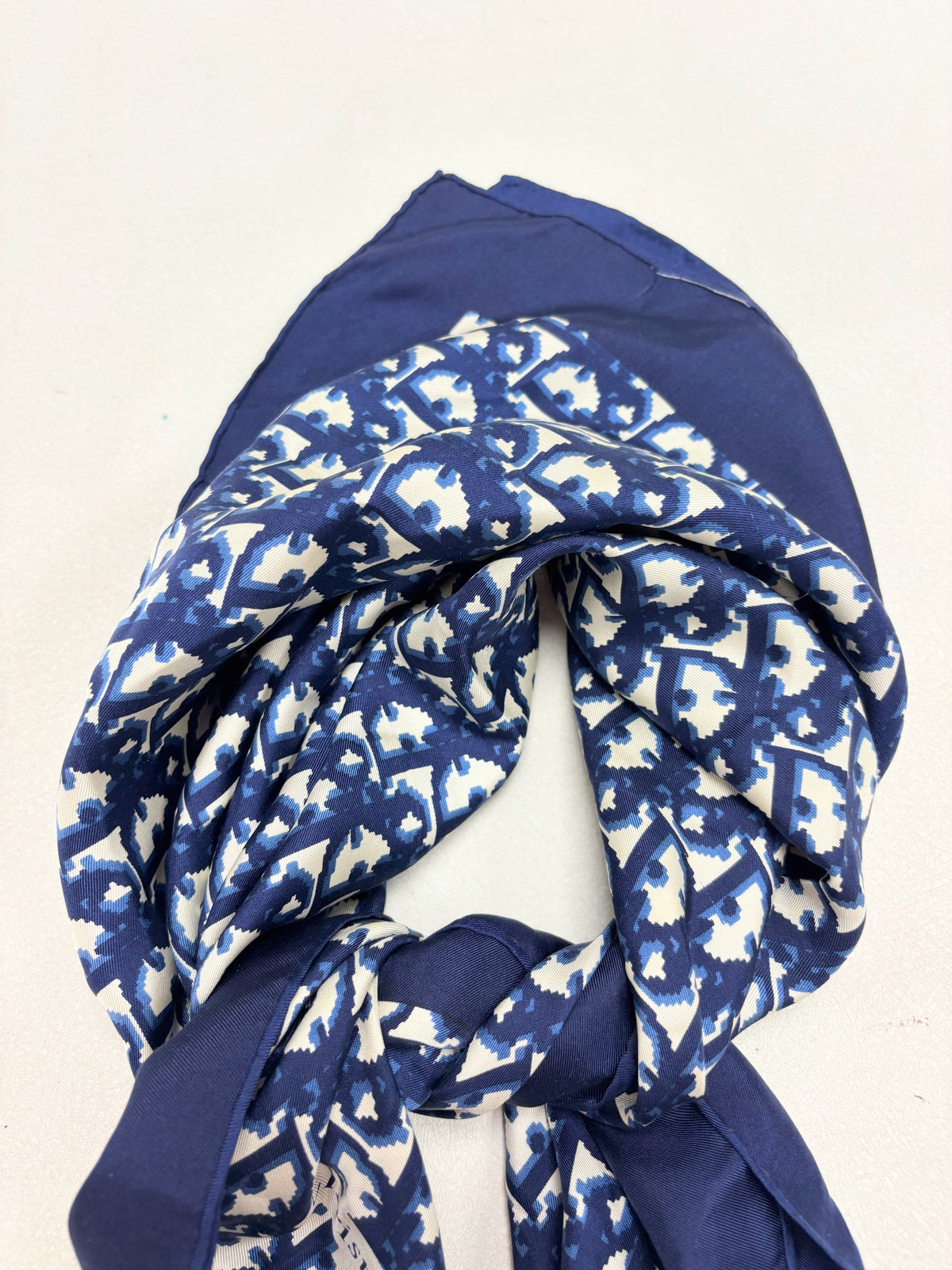 DIOR Foulard Carré Oblique en soie