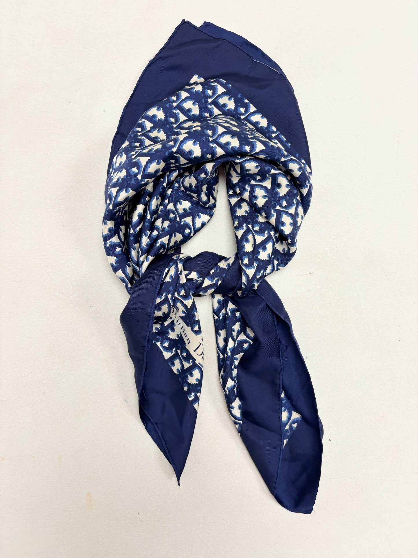 DIOR Foulard Carré Oblique en soie