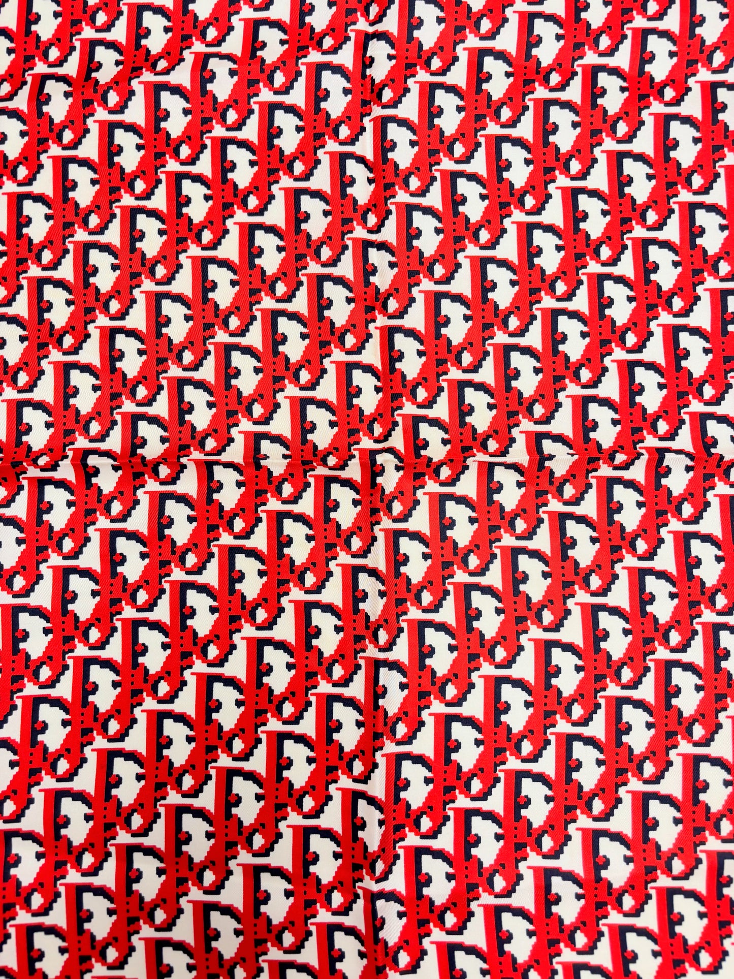 DIOR Foulard Carré Oblique en soie
