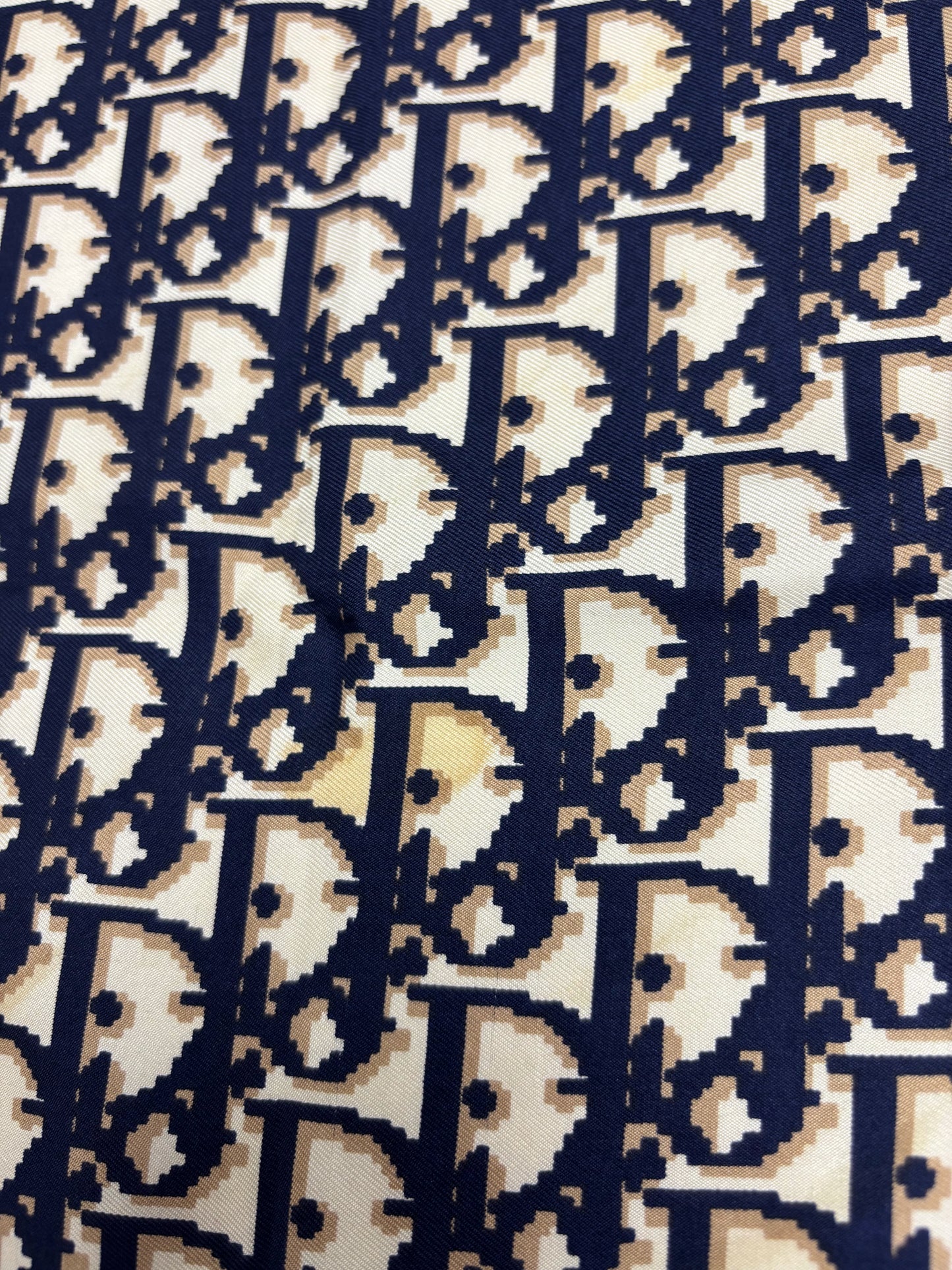 DIOR Foulard Carré Oblique en soie