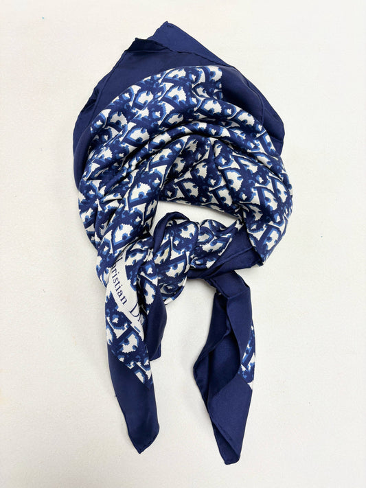 DIOR Foulard Carré Oblique en soie