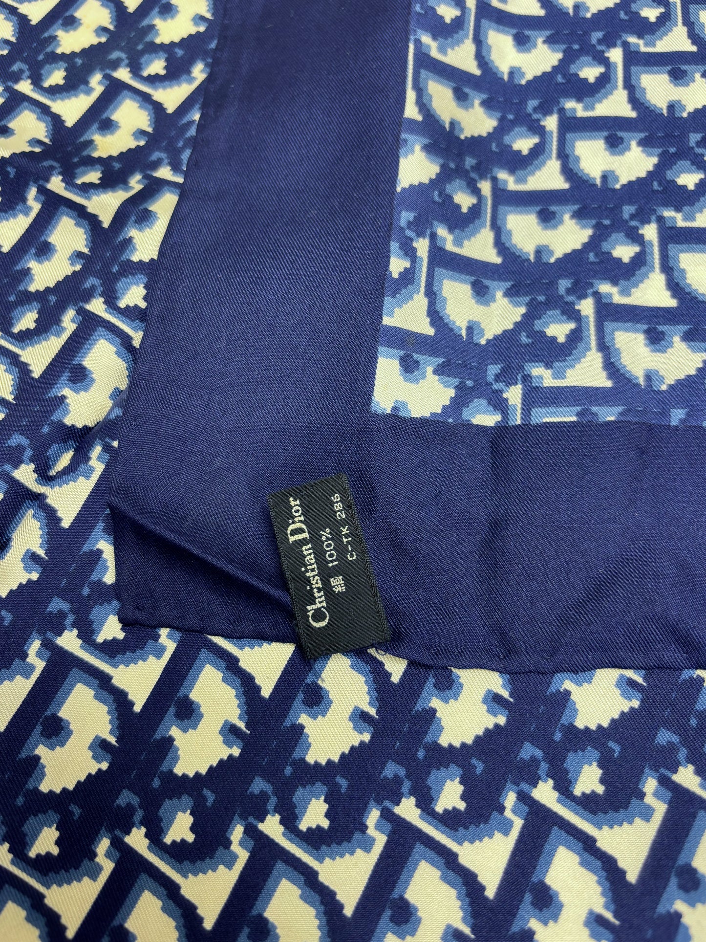 DIOR Foulard Carré Oblique en soie