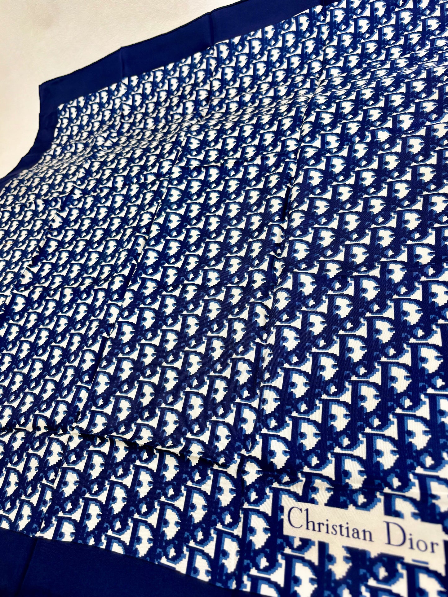 DIOR Foulard Carré Oblique en soie