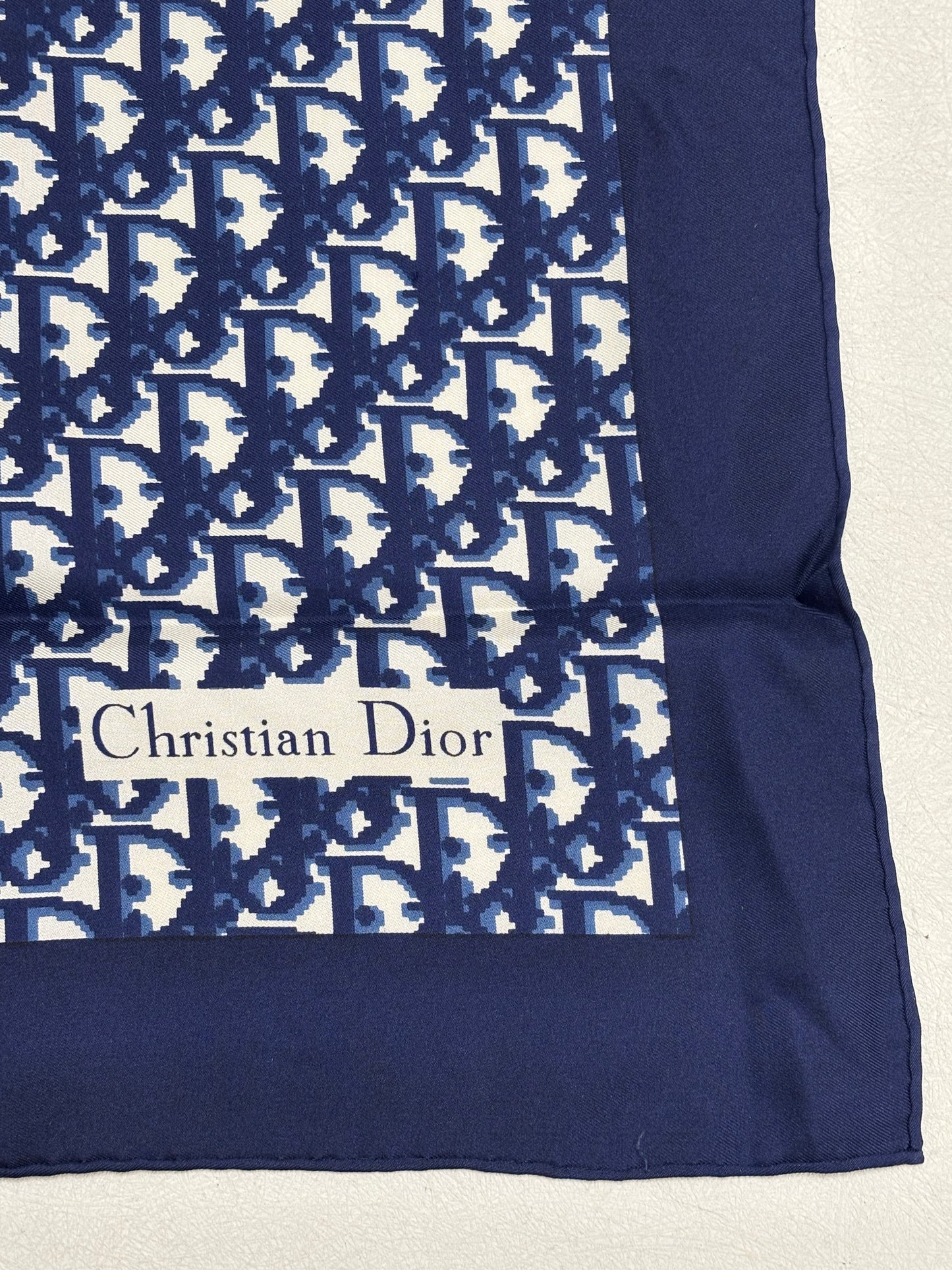 DIOR Foulard Carré Oblique en soie
