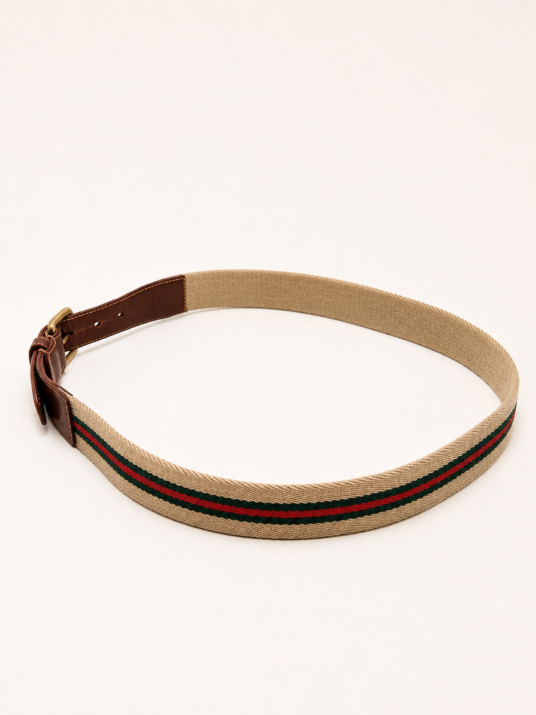 GUCCI Ceinture Toile et cuir