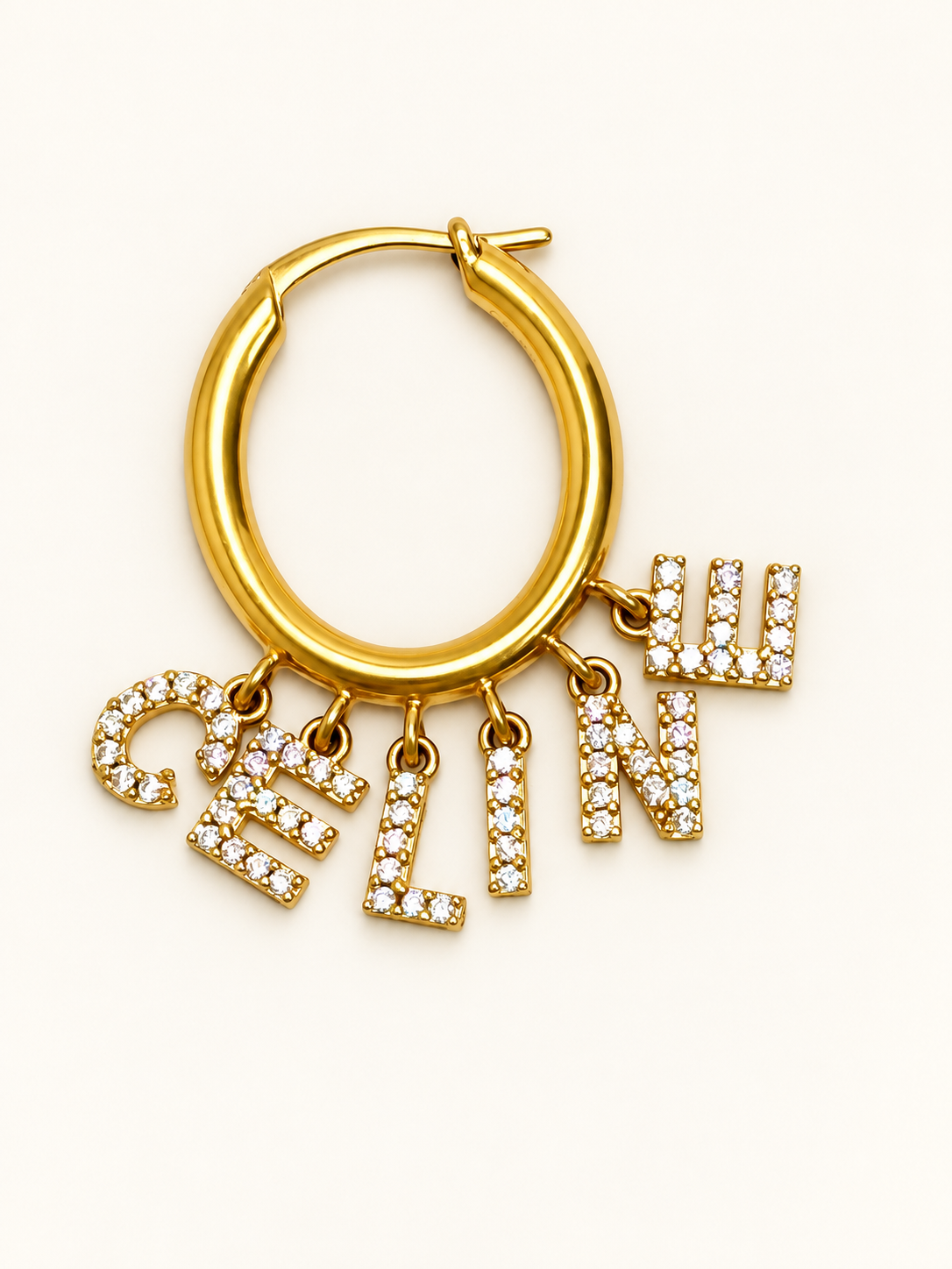 CÉLINE Boucle d'oreille Letter Hoop