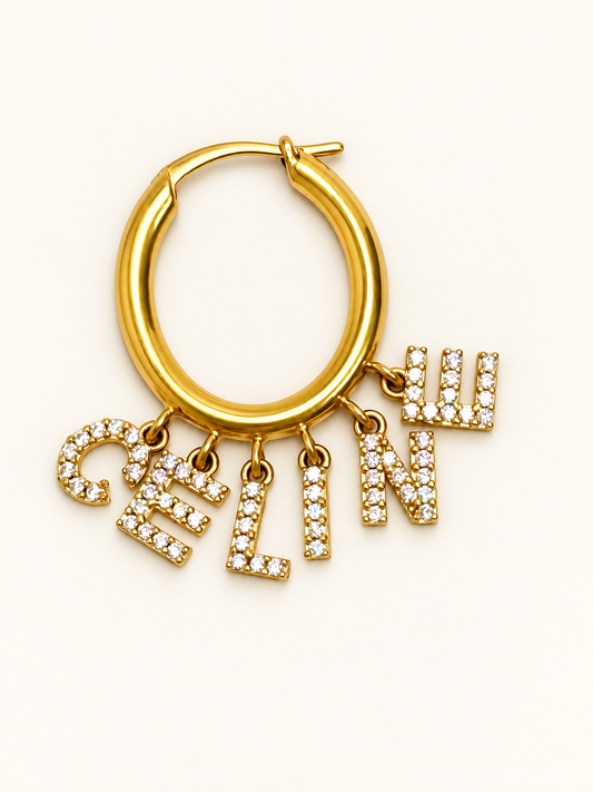CÉLINE Boucle d'oreille Letter Hoop