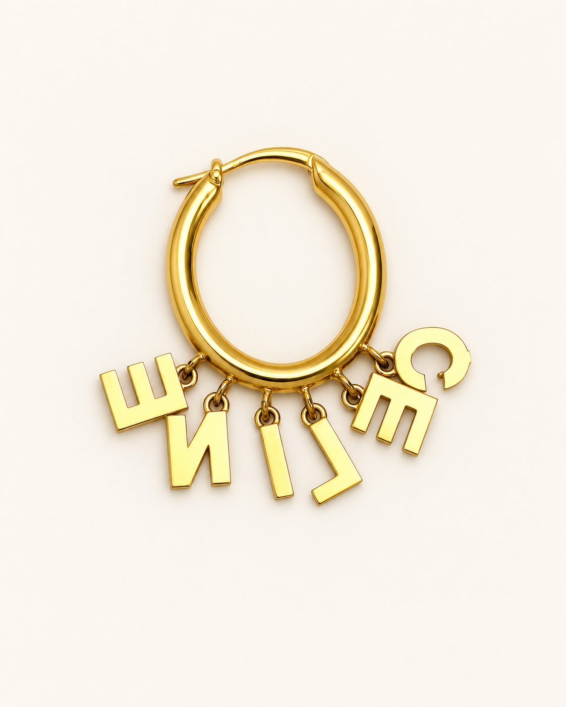 CÉLINE Boucle d'oreille Letter Hoop