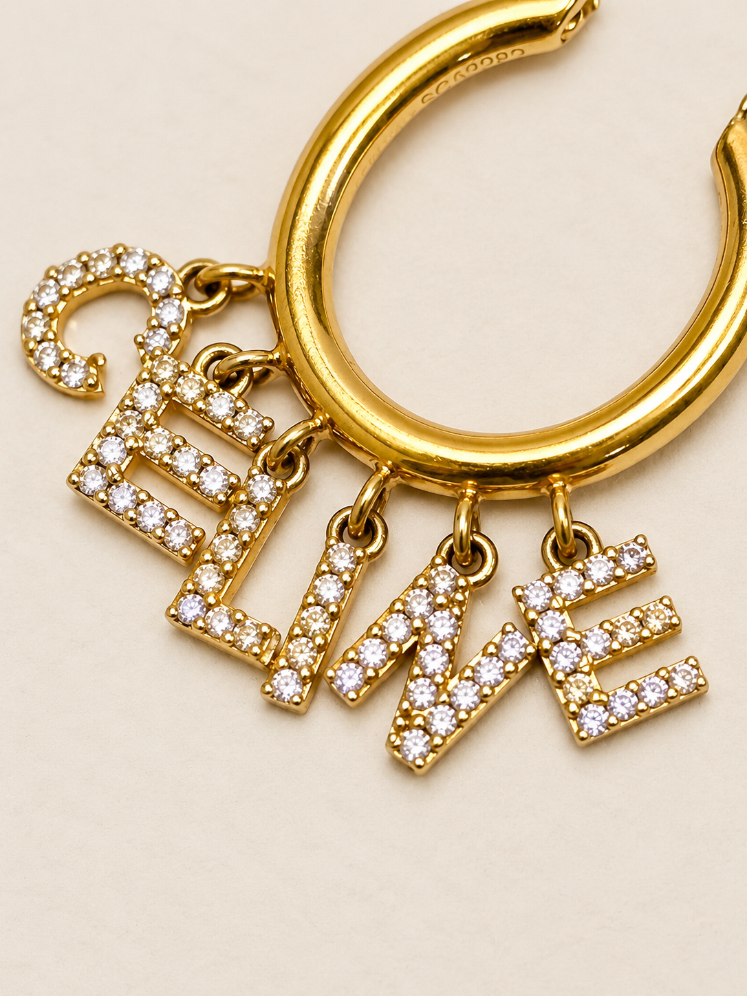 CÉLINE Boucle d'oreille Letter Hoop