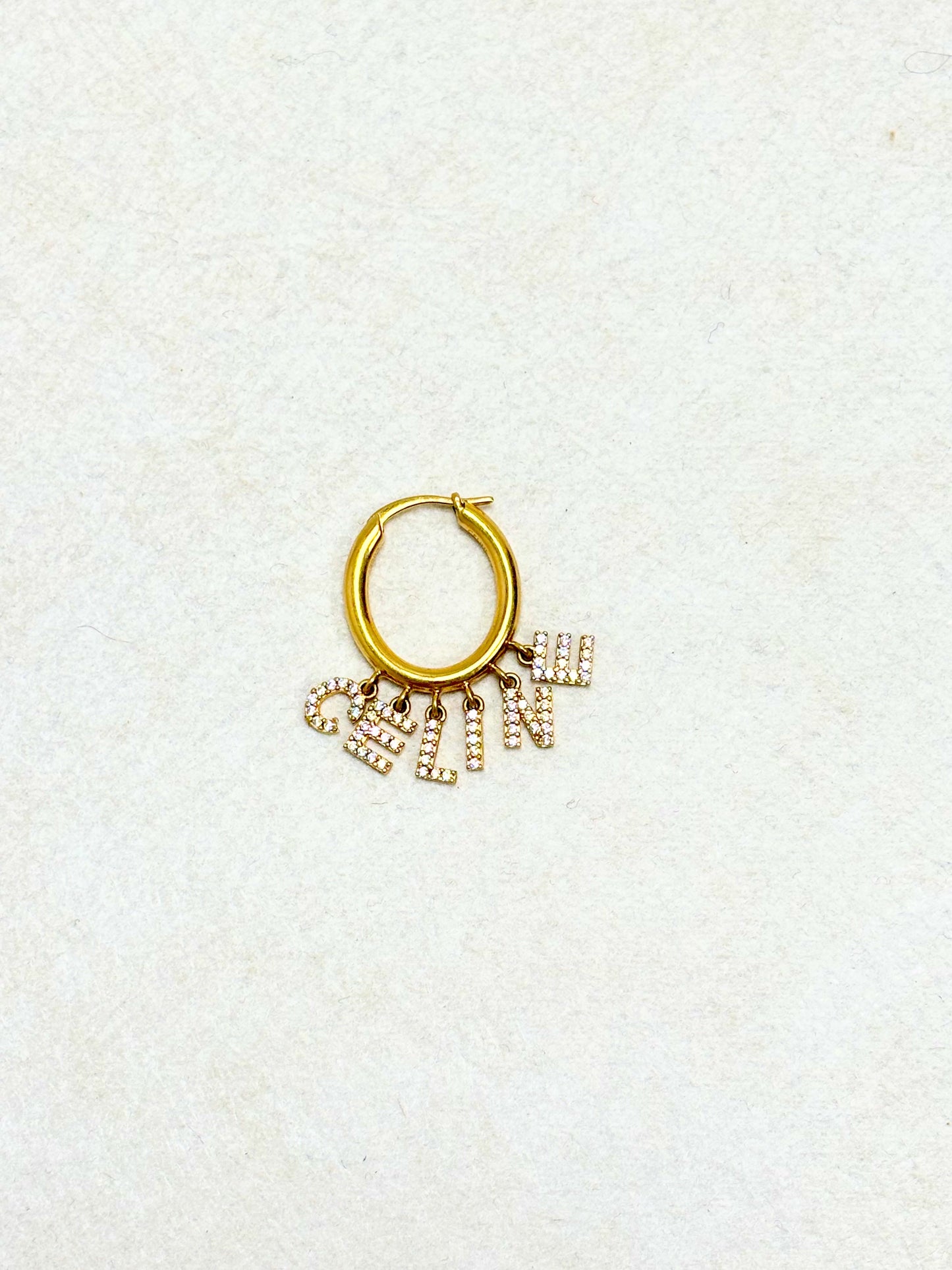 CÉLINE Boucle d'oreille Letter Hoop