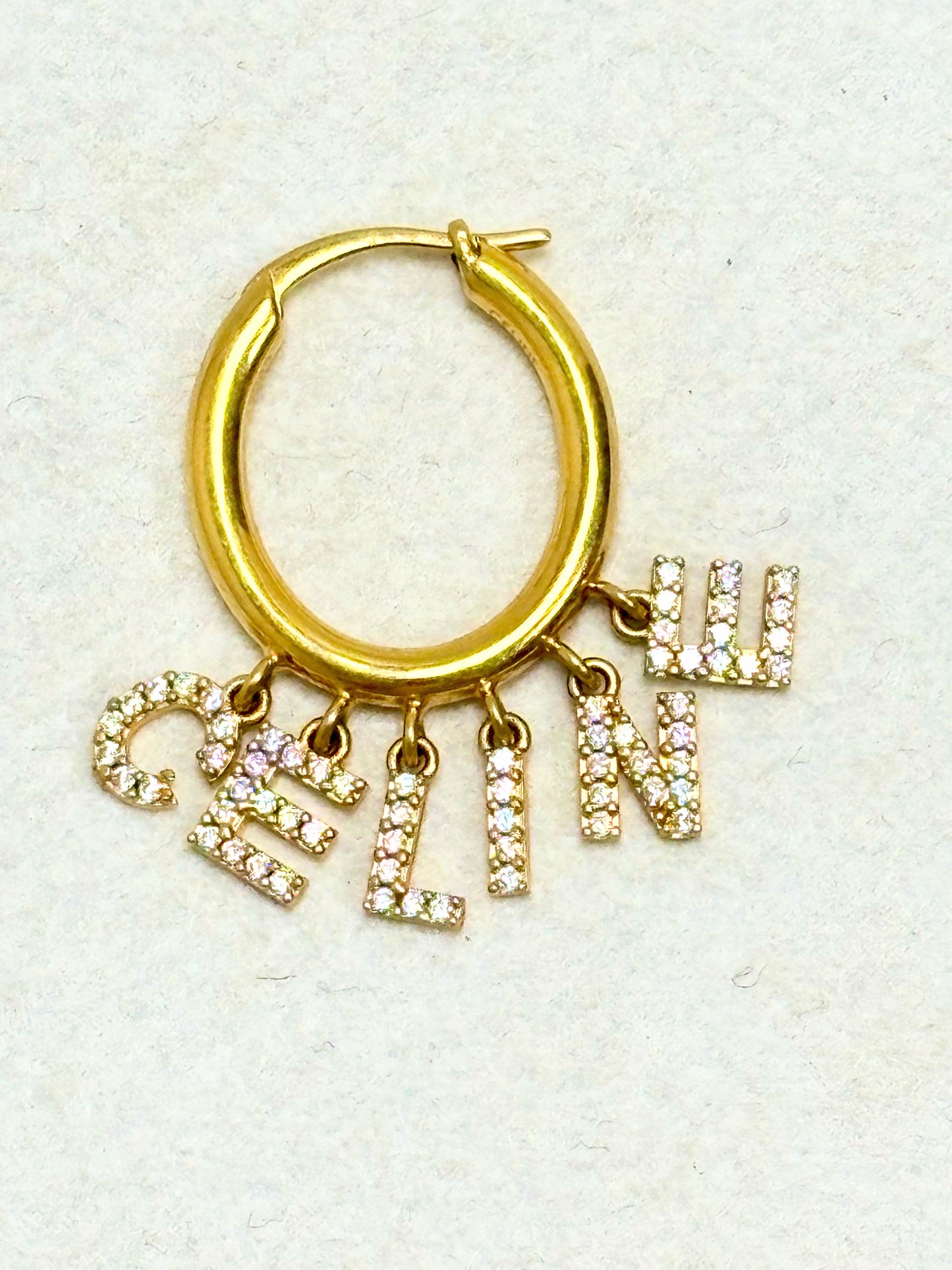 CÉLINE Boucle d'oreille Letter Hoop