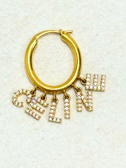 CÉLINE Boucle d'oreille Letter Hoop