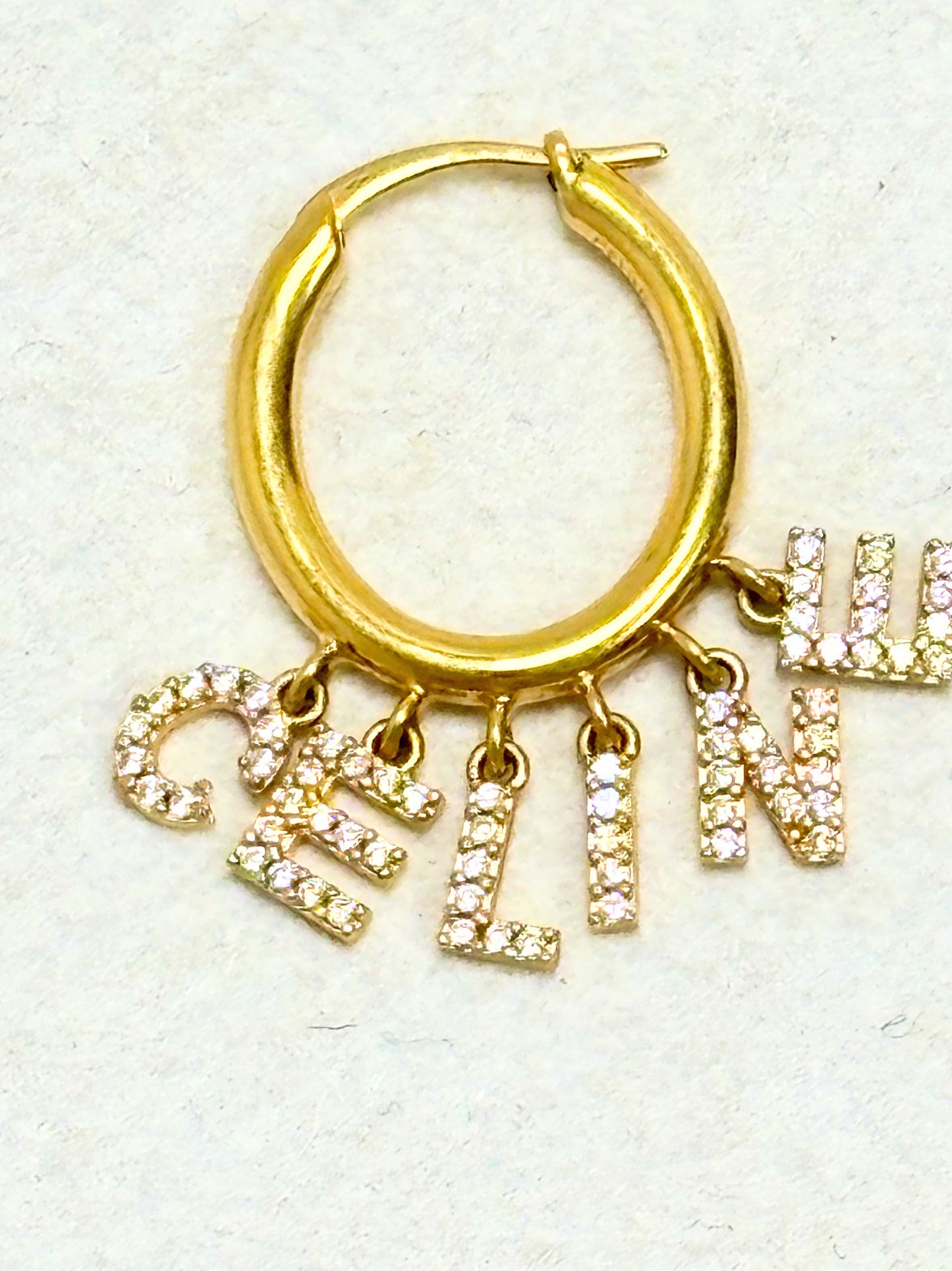 CÉLINE Boucle d'oreille Letter Hoop