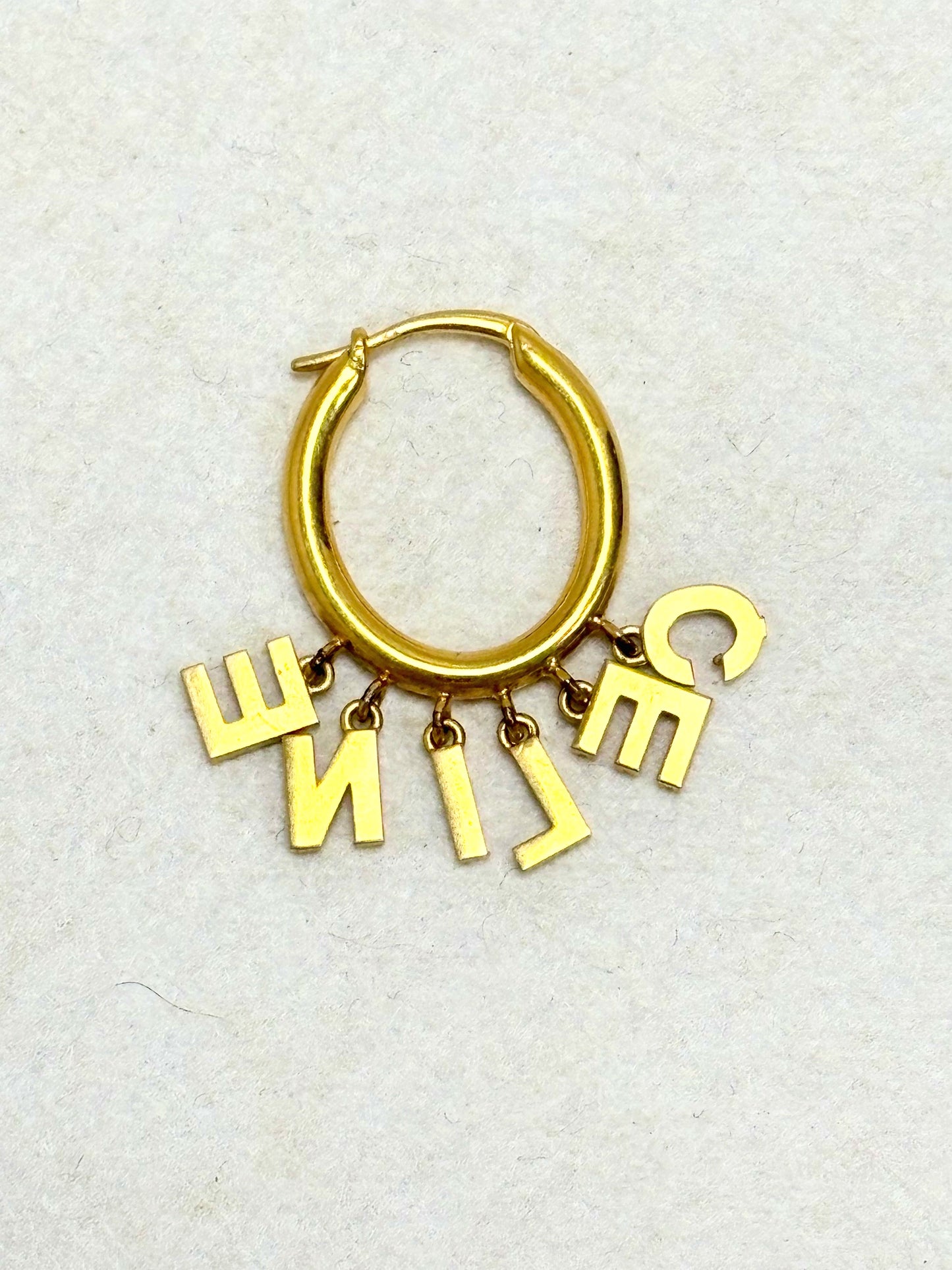CÉLINE Boucle d'oreille Letter Hoop