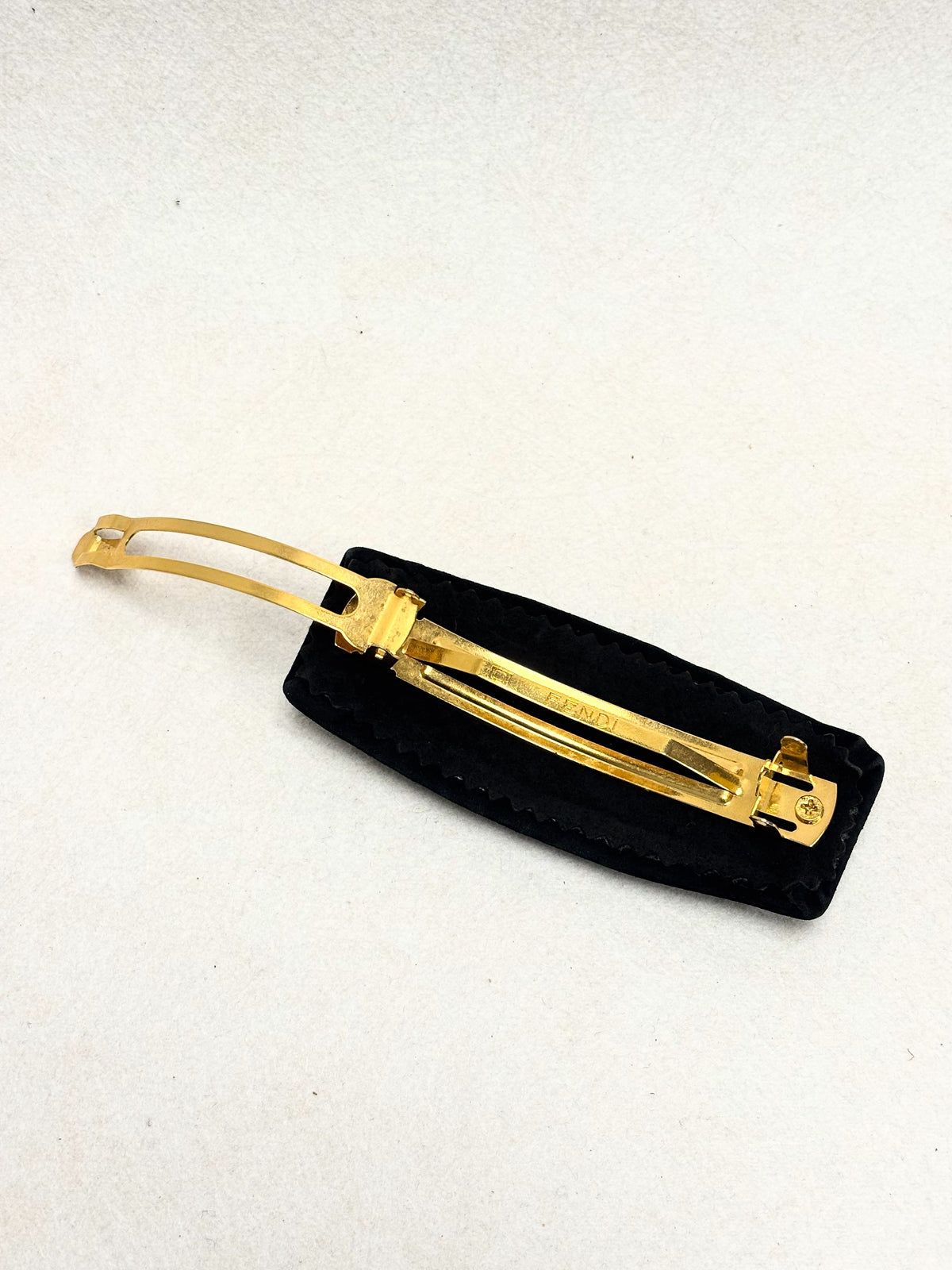 FENDI Barrette en Cuir