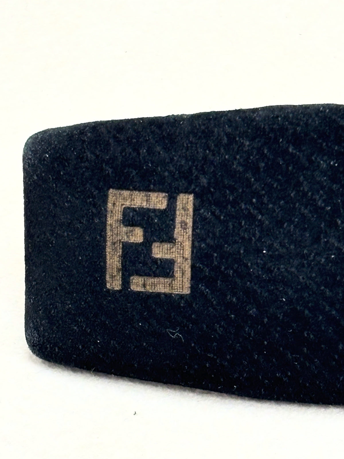 FENDI Barrette en Cuir