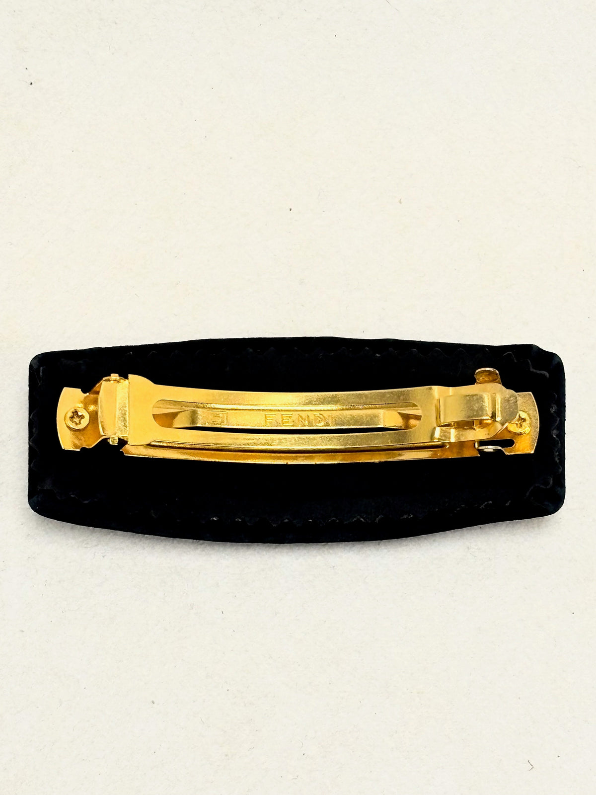 FENDI Barrette en Cuir
