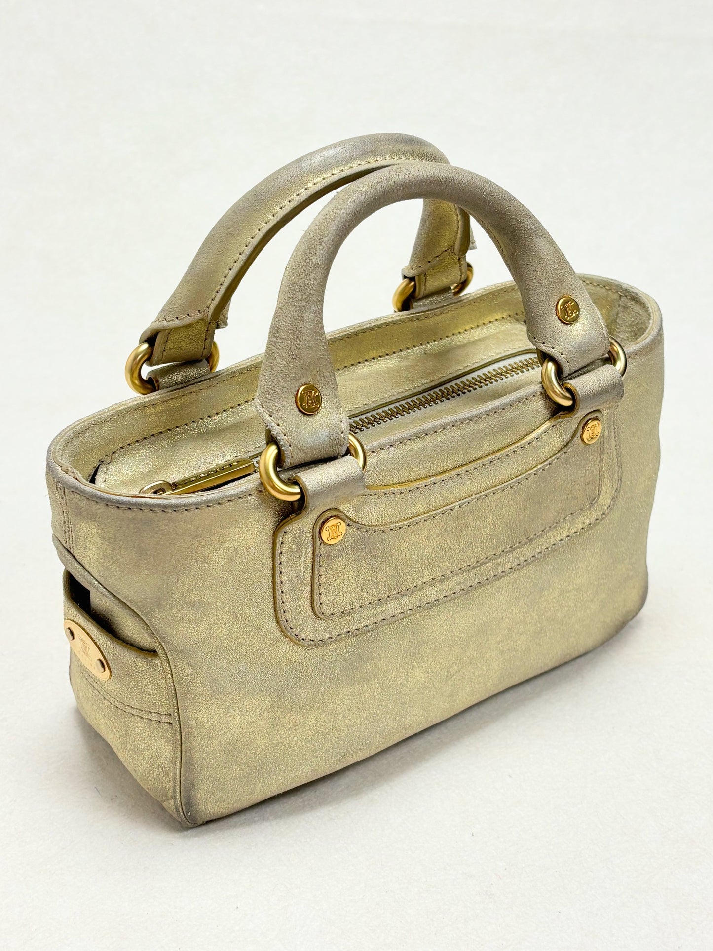 CÉLINE Sac Mini Boogie Cuir Or