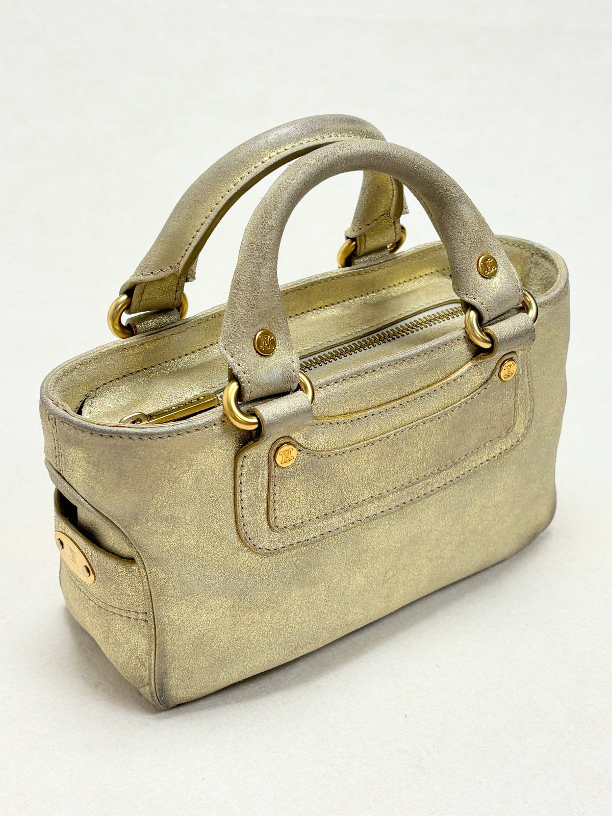 CÉLINE Sac Mini Boogie Cuir Or
