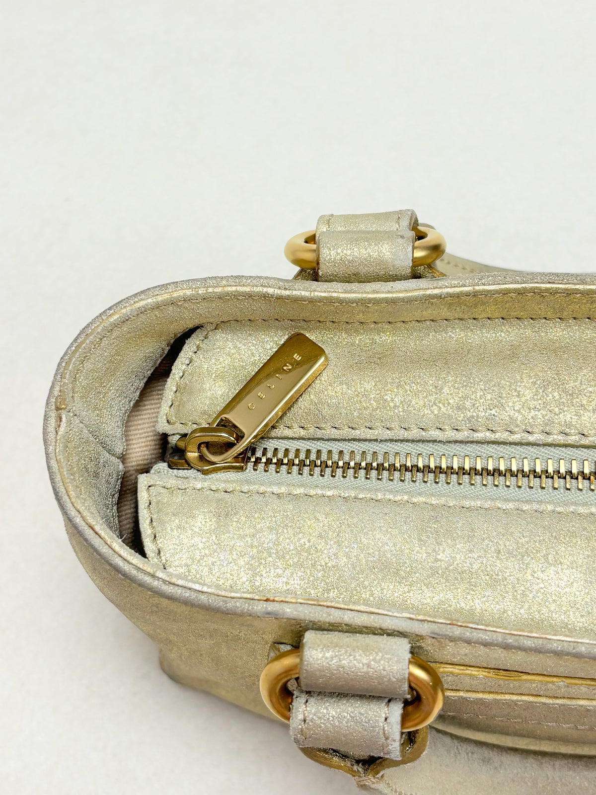 CÉLINE Sac Mini Boogie Cuir Or
