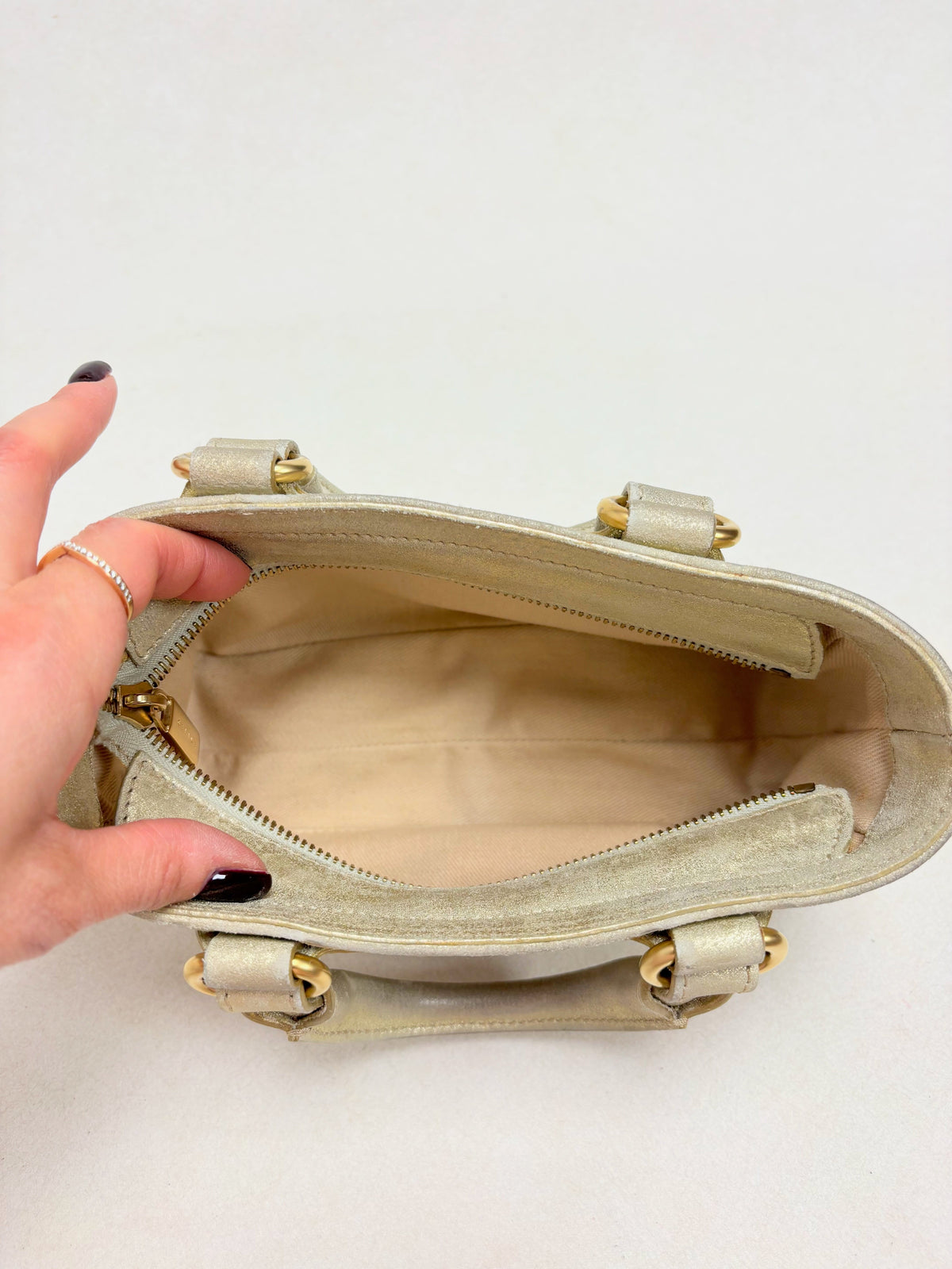 CÉLINE Sac Mini Boogie Cuir Or
