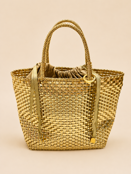 ANTEPRIMA Sac Panier Doré