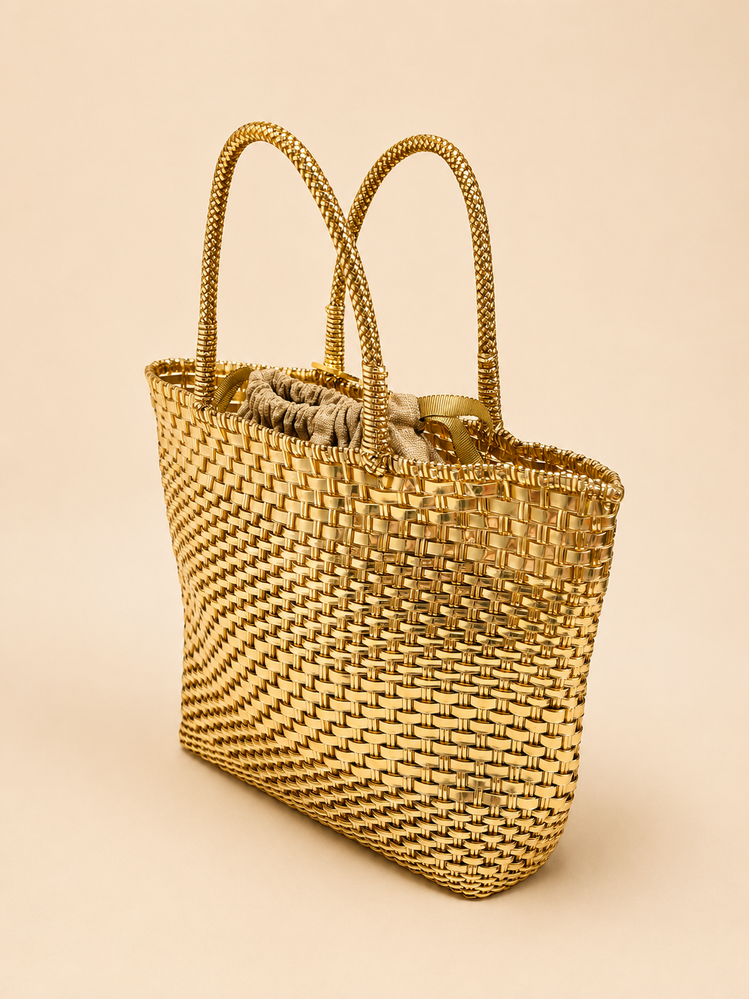 ANTEPRIMA Sac Panier Doré