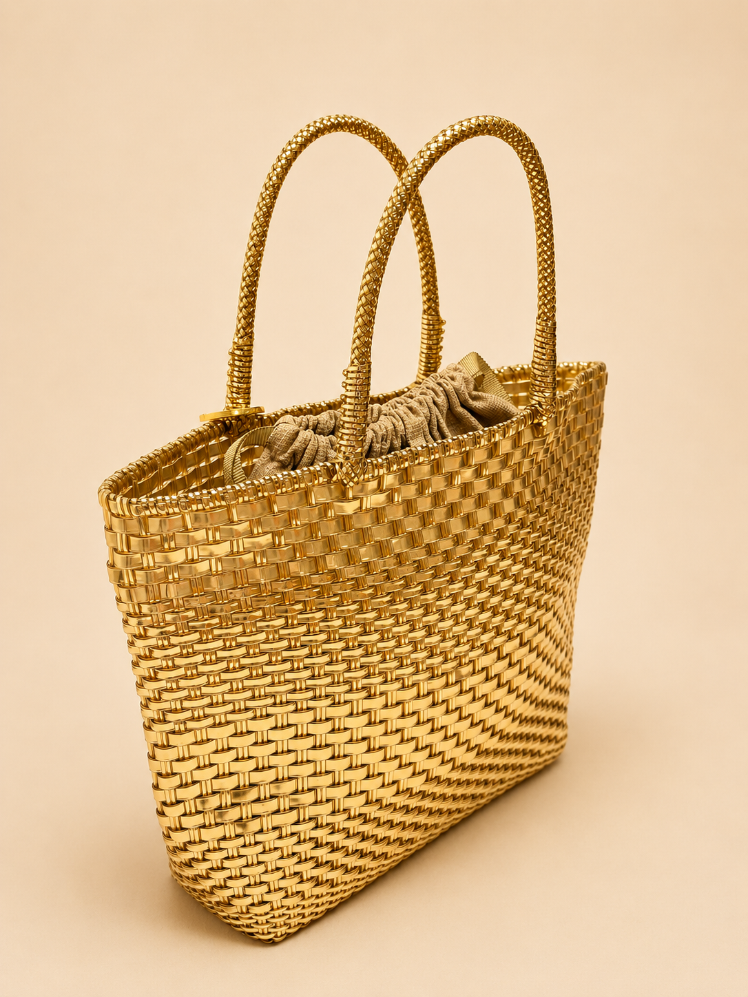 ANTEPRIMA Sac Panier Doré
