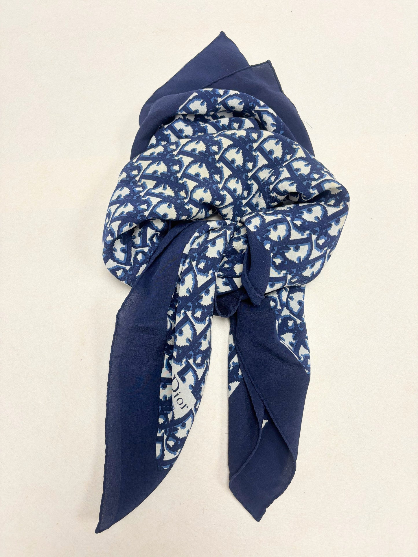DIOR Foulard Carré oblique en soie