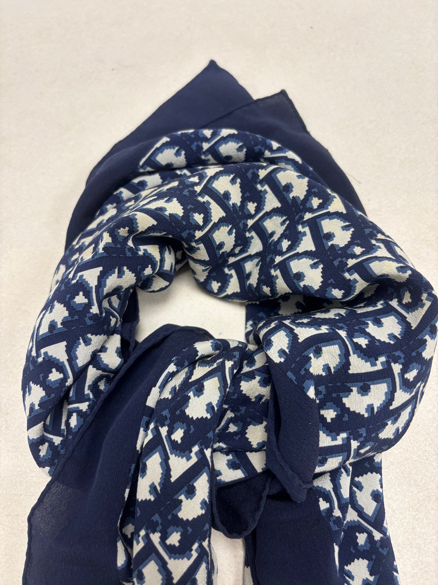 DIOR Foulard Carré oblique en soie