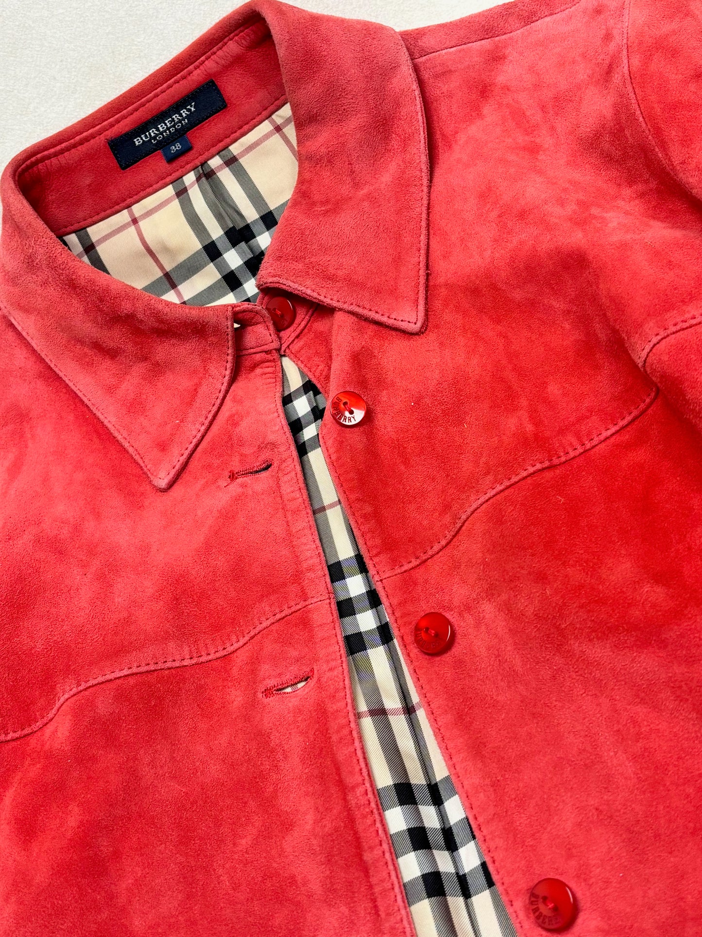 BURBERRY Veste Daim